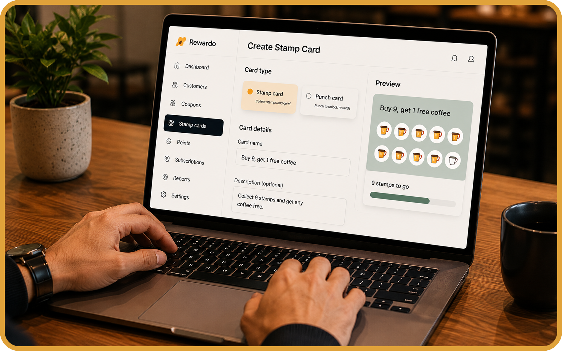 Create reward dashboard preview